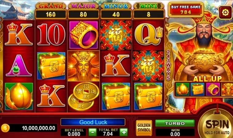 Đồ họa game Nổ Hũ Thần Tài tại 8KBet thiết kế ấn tượng